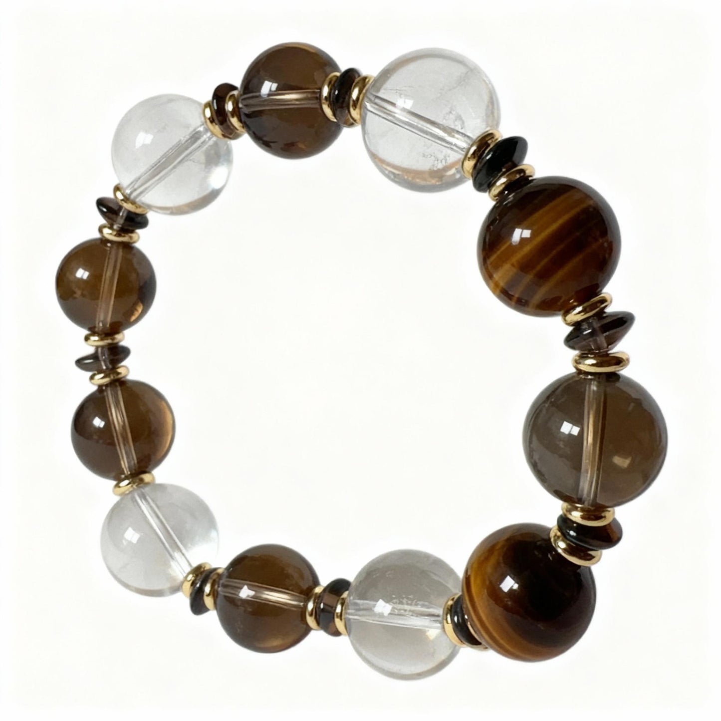 The Guardian – Men's Smoky Quartz & Tiger's Eye Bracelet