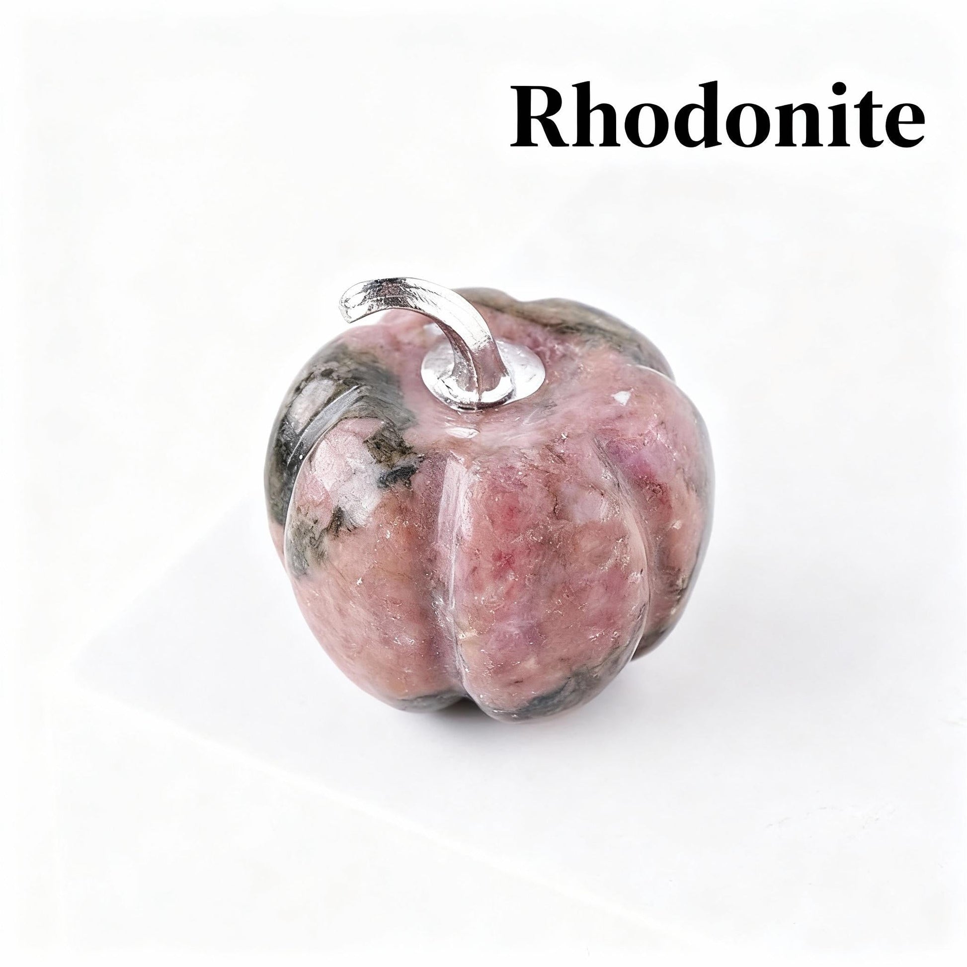 Image of Cute Crystal Pumpkin Charm | Hand - Carved Halloween & Fall Decor Gift - Handcrafted Crystal Jewelry from Tae Shine