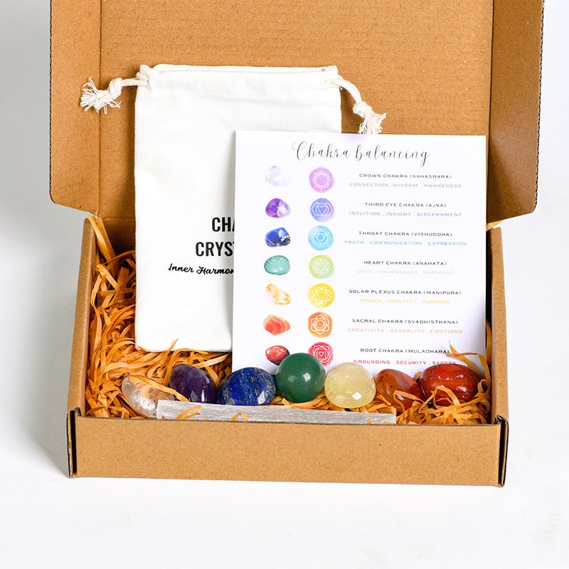 Image of The Ultimate Chakra Healing Kit – 7 Crystals & Selenite Wand for Balancing & Alignment - Handcrafted Crystal Jewelry from Tae Shine