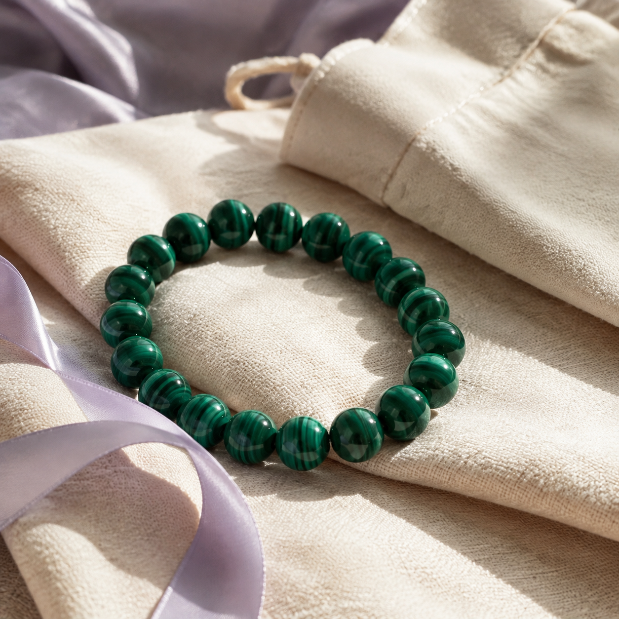 Malachite 8mm bracelet gift Taeshine