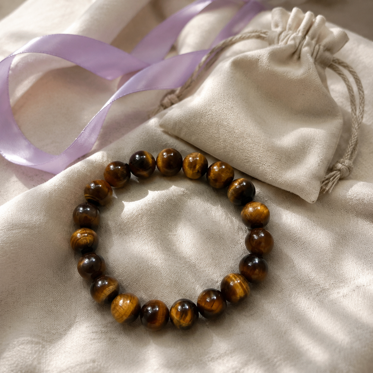 Tiger's eye 10mm bracelet gift Taeshine